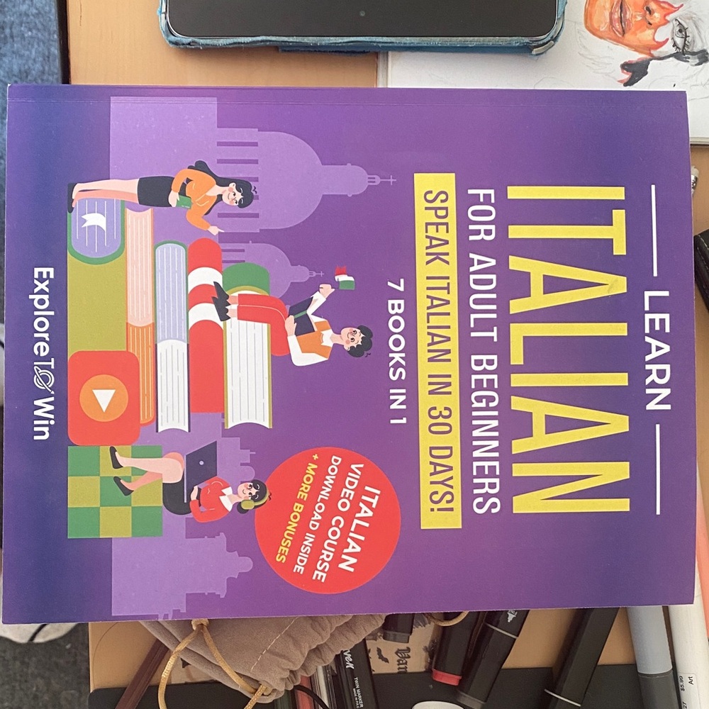 Learn Italian for Adult Beginners Book